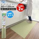 まとめ買いお得 セール価格 サンコー SANKO おくだけ吸着 洗える キッチンマット 60 x 120cm グリーン 2枚入(@1枚あたり2200円)KF-9...