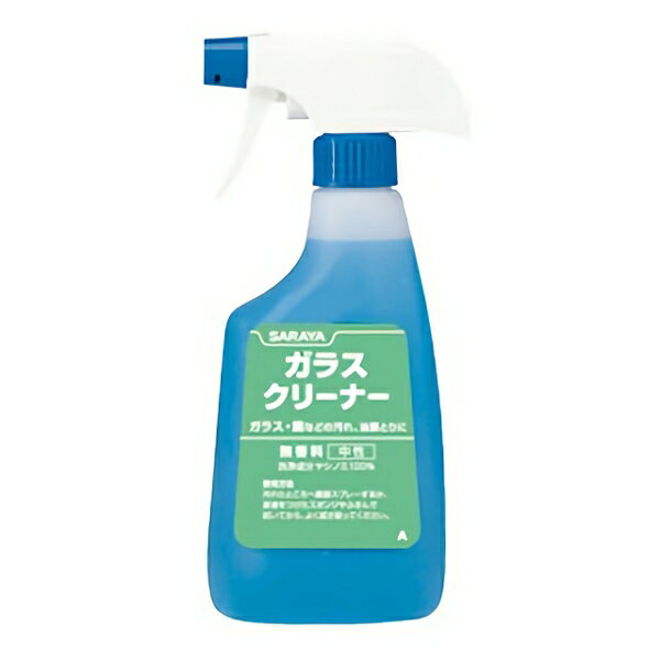 まとめ買い価格 サラヤ SARAYA ガラスクリーナー スプレー付 500mL 12本入 50141