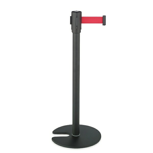 セール価格 テラモト ベルトパーテーションスタンドD スチール ベルト赤 SU-660-510-2 [代引不可]