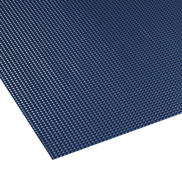 テラモト ビニール長マット ピラミッド 青 滑り止めマット 91cm×20m MR-141-156-3 [代引不可]