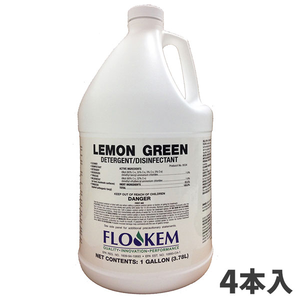 まとめ買い セール価格 TOSHO コスケム レモングリーンDD 3.78L 4本入(＠1本あたり5772.3円)fl-9534 [代引不可][単品配送] お買い物マラソンポイント+5倍 5/23 20時~