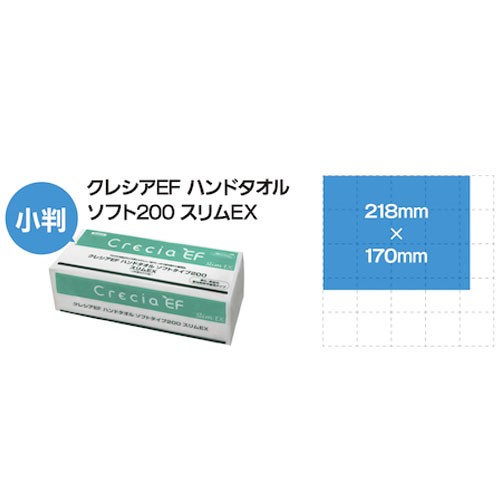 まとめ買い セール価格 日本製紙クレシア EFハンドタオル ソフトタイプ200 スリムEX 400枚 36パック入 474-1544 37030 [単品配送] ccvalue-10087526 快適バリューSHOP サンプル画像2