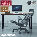 【新商品!】Ergohuman FIT2 Lite オフィスチェア エルゴヒューマン オットマン内蔵モデル 多機能チェア 高機能 ランバーサポート ハイブリッド リクライニング 座面昇降 奥行調節 アーム調整 ヘッドレスト 腰痛軽減 ゲーミングチェア オフィス デスクチェア 椅子 メッシュ