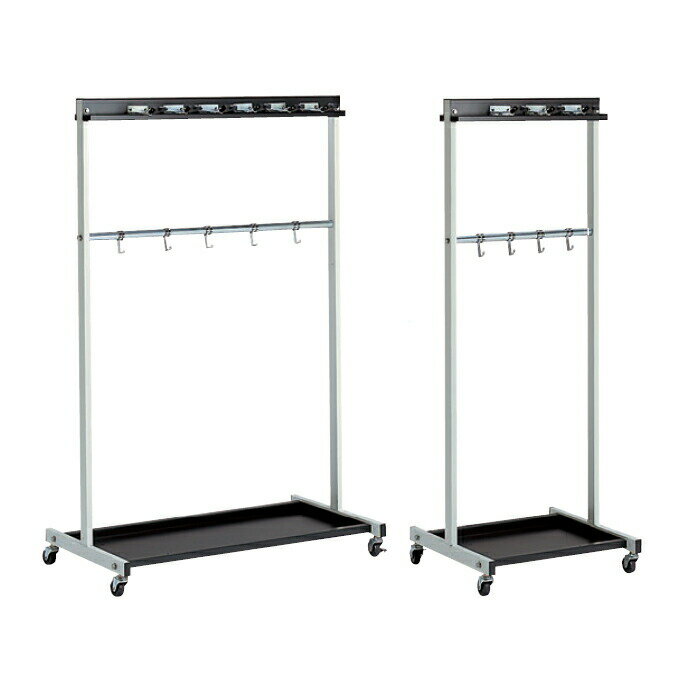 Rakuten - 大型収納タイプ モップハンガーRC型（12本掛） CE-491-330-0 （6本掛） CE-491-340-0 テラモト 収納 清掃用具 体育館 工場 整頓