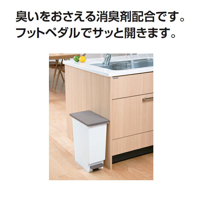 デオキープ スリムペダル 20型 20L 抗菌 消臭加工 テラモト DS-240-720-0 [2]