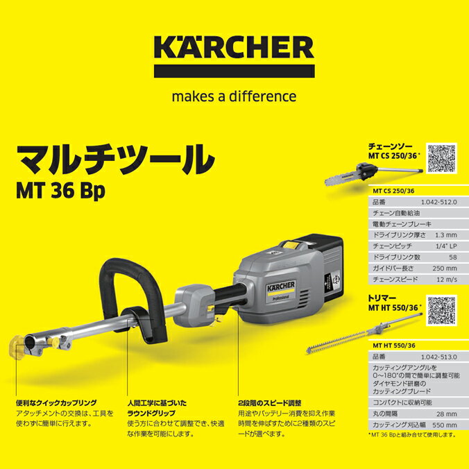 ケルヒャー マルチツール MT 36 Bp ガーデニング作業 清掃作業 KARCHER バッテリー...