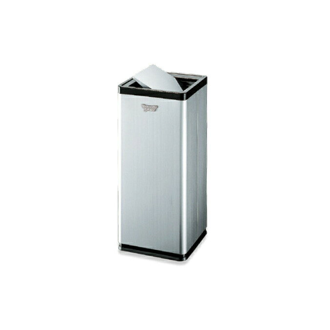 Rakuten - グレイスボックス400 約16L (山崎産業 YD-18L-SA) ゴミ箱 屋内用 屑入れ ビル オフィス 商業施設 店舗