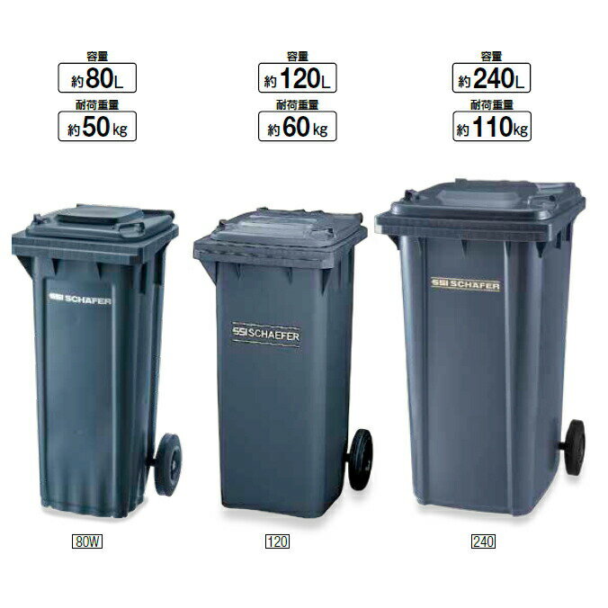 ウェイストペール GMT-120　120L 山崎産業 YW-106L-PC 厨房 商業施設 飲食店 食堂 ゴミ箱 代引決済不可