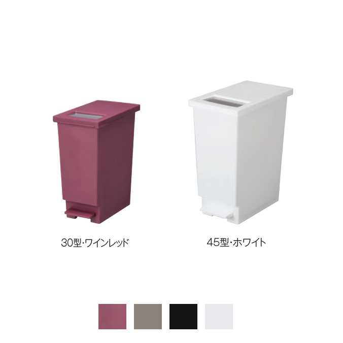 ユニード プッシュ＆ペダル 45L(テラモト DS-453-045) (樹脂製 ゴミ箱)