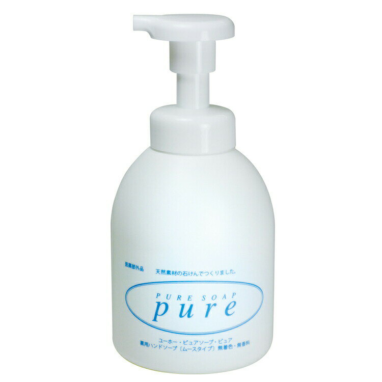 ミッケル化学 ハンドソープ 薬用ピュアソープピュア 500ml×12本 石けん 薬用 無香料 無着色