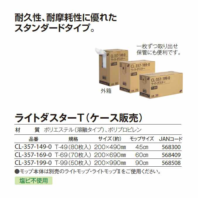 【モップ用ダスター】から拭き用 ライトダスター...の紹介画像3
