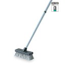 【床洗浄用ブラシ】ホースデッキブラシWS 幅18cm (テラモト CL-416-210-0) (商業施設 病院 学校 大型施設 競技場 トイレ ガレージ)