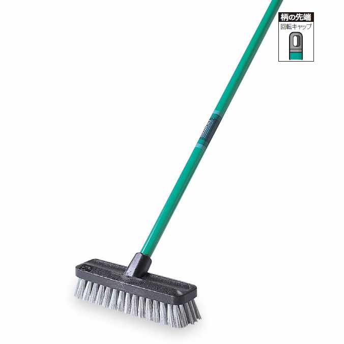 【床洗浄用ブラシ】ワイドデッキ 幅24cm (テラモト CL-419-224-0) (商業施設 病院 学校 大型施設 競技場 トイレ ガレージ)