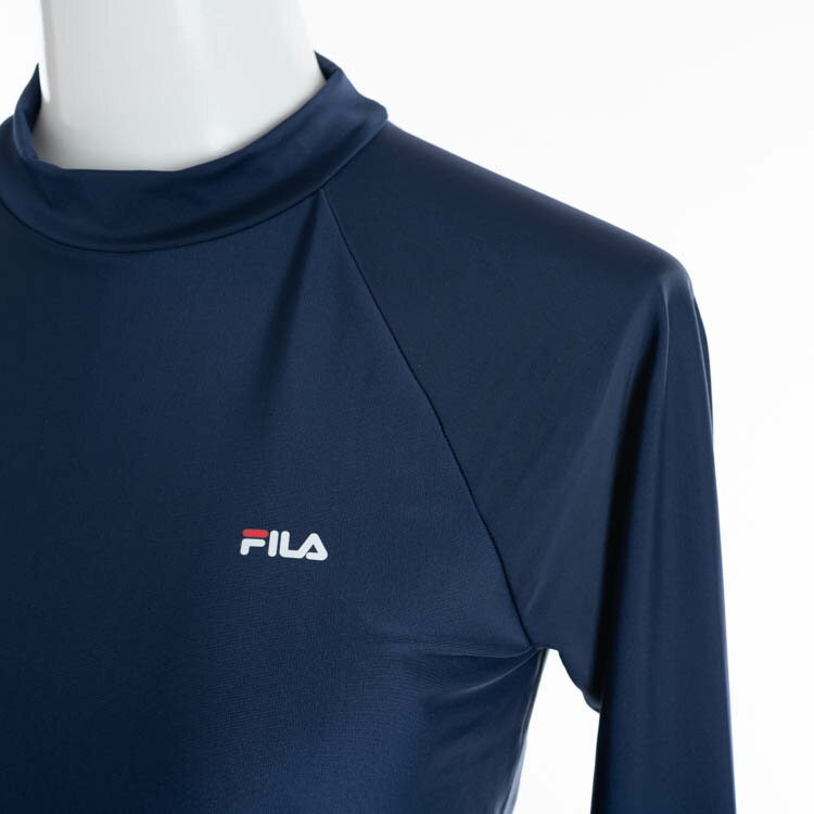 FILA 水着 レディース フィットネス水着 水陸両用エクササイズ カップ付きラッシュガード キュロット レギンス 3点セット フィラ 大寸