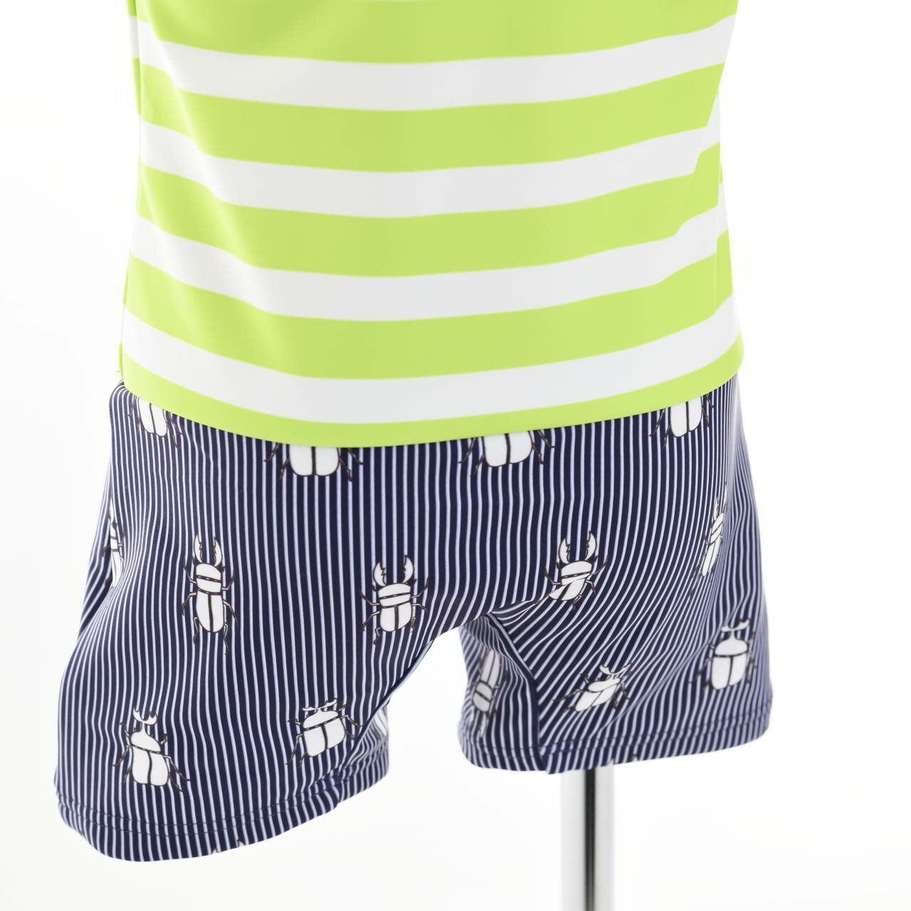 閉店セール！ベビー水着 男の子 水着 sandia サンディア ベビーグレコ 昆虫 UVカット キャップ付き