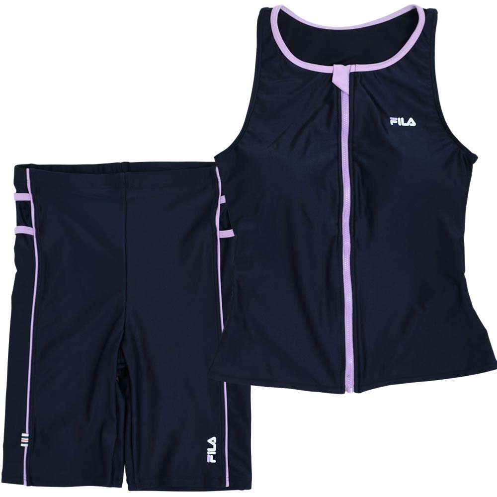 閉店セーノレ！FILA スクール水着 大人サイズタンキニ フィラ ジュニアセパレート ...