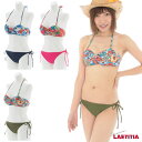 閉店セール!LAETITIA フラワー柄リバーシブルショーツビキニ レディース レトロフラワー