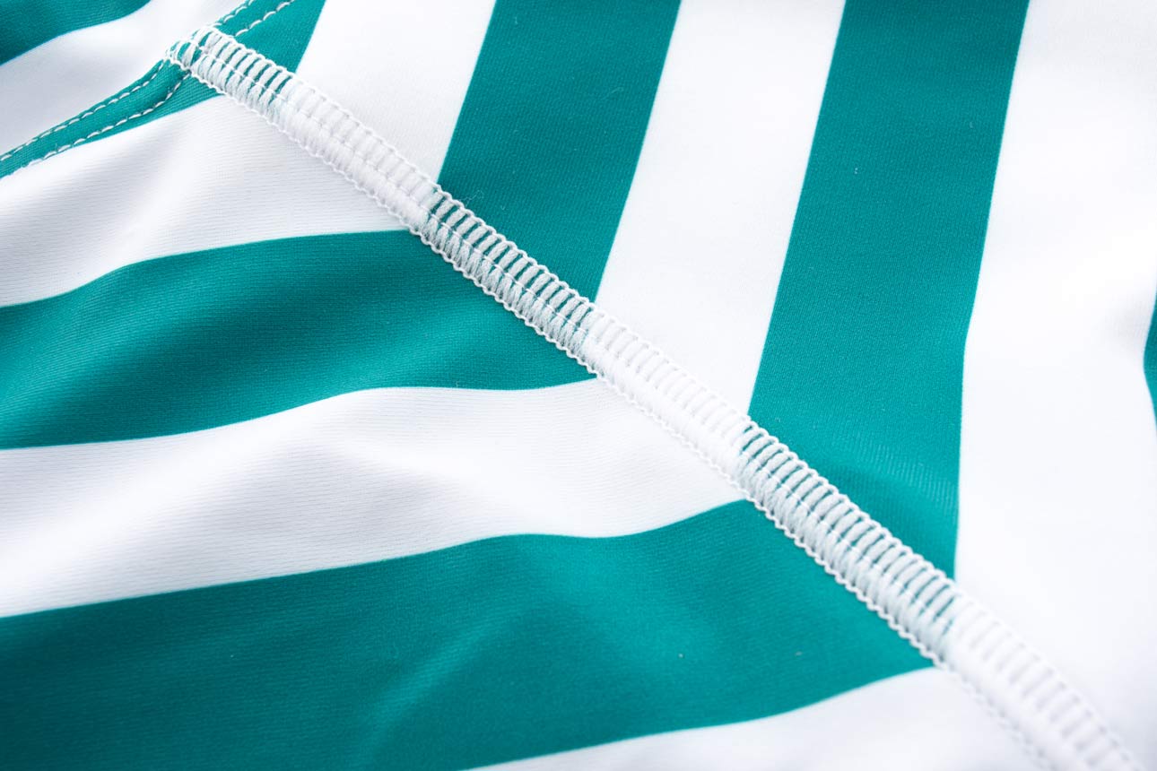 【Sandiaサンディア】子供水着男の子ラッシュガードセットグリーンボーダー