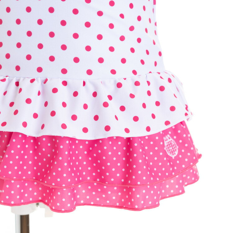 閉店セール！子供水着 女の子 キッズ 水着 ジュニア piinoピーノ サワードットセパレート水着 100cm 110cm 120cm 130cm 140cm 150cm キャップ付き