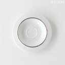 【廃盤品・希少】 アレッシィ モカカップ用ソーサー フィレット ホワイト×シルバー ALESSI Filetto TAC3/77