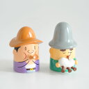 【廃盤品・希少】アレッシィ クリスマスフィギュア2個セット バグパイプ奏者&笛吹き ALESSI Alvaro Zampognaro&Gennaro Pifferaro AMGI38SET 送料無料