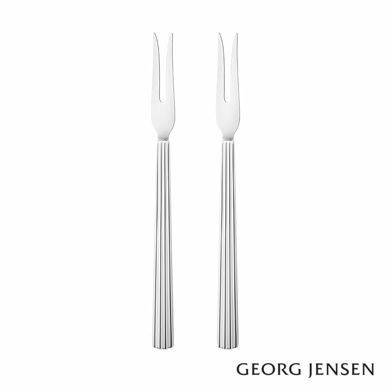 ジョージ・ジェンセン ジョージジェンセン コールドカットフォーク 2本セット ベルナドッテ Georg Jensen BERNADOTTE ステンレス シルバー 送料無料