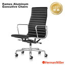 【セール20 OFF】 【レビュープレゼント】 ハーマンミラー イームズアルミナムグループ エグゼクティブチェア 本革 アルミバフ Herman Miller Eames Aluminum Group Executive Chair ワークチェア 正規販売店