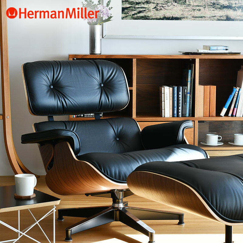 【セール20%OFF】 【在庫あり/木目個別販売】 ハーマンミラー イームズラウンジチェア＆オットマン シェル ウォールナット Herman Miller Eames Lounge Chair & Ottoman L1-1 ES67071-OU2109