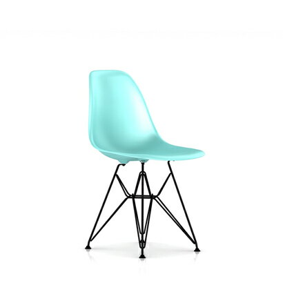 ハーマンミラー イームズシェルサイドチェア ブラックベース アクアスカイ EB-5 Herman Miller Eames Shell Side Chairs DSR DSR.BK 4T E8【送料無料】_dp05