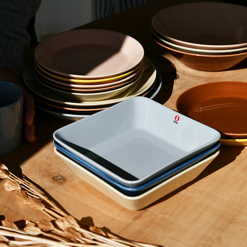 イッタラ スクエアプレート 16×16cm ティーマ iittala Teema シンプル おしゃれ グレー リネン ブルー _fissのサムネイル