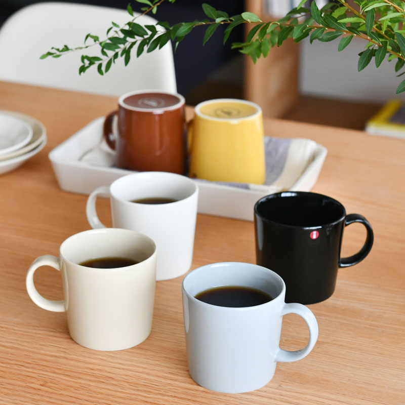 イッタラ ティーマ マグカップ 300ml iittala Teema black ブラック 黒 青 茶 黄色 ベージュ 白 ピンク グレー