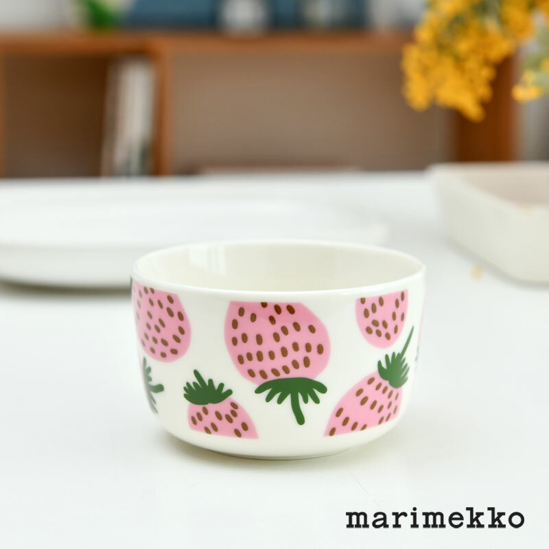マリメッコ ボウル 250ml マンシッカ ピンク アジア限定 marimekko Mansikka おしゃれ かわいい 大人気のサムネイル
