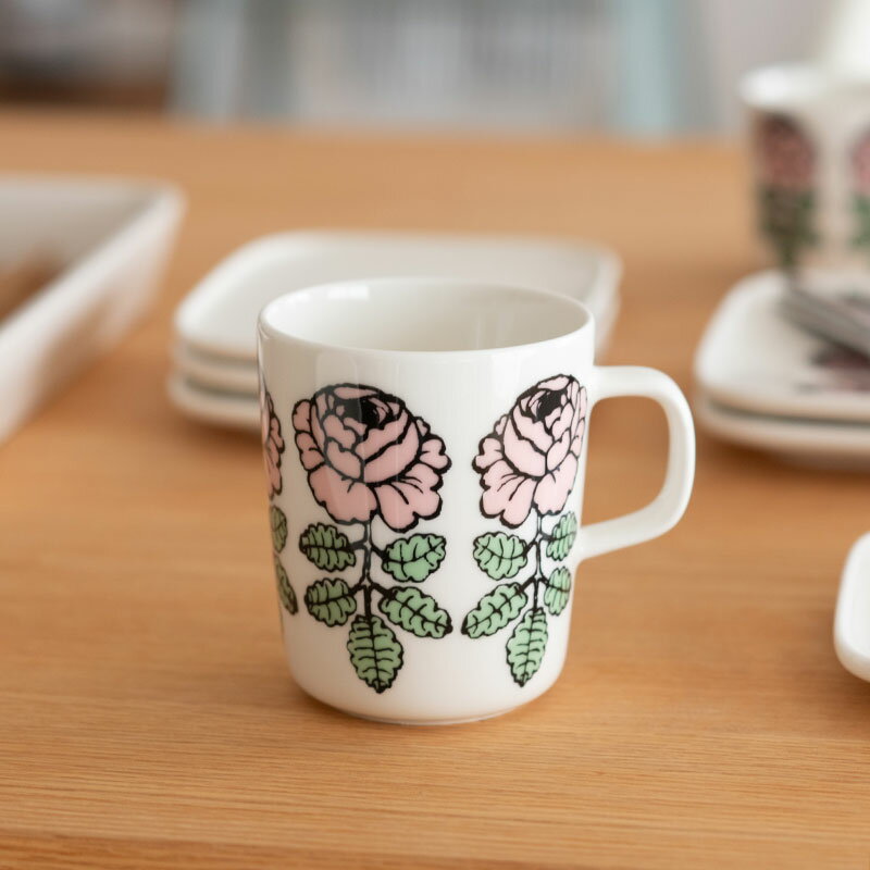 マリメッコ マグカップ 250ml ヴィヒキルース ピンク 日本限定 marimekko Vihkiruusu ベビーピンク おしゃれ かわいい 人気
