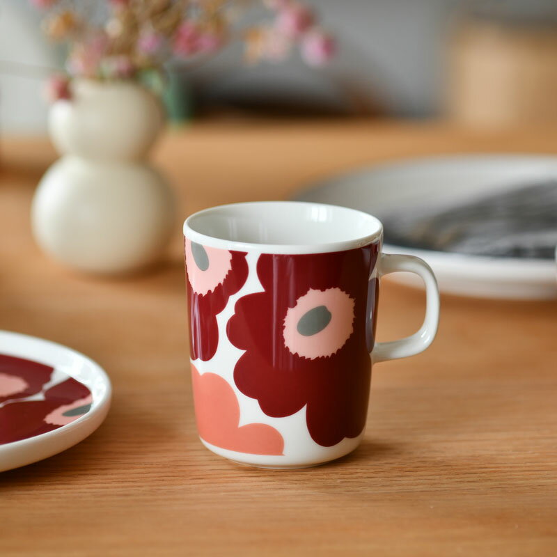 マリメッコ マグカップ 250ml ウニッコ バターイエロー×レッド 日本限定 marimekko UNIKKO クリームイエロー おしゃれ かわいい 人気のサムネイル