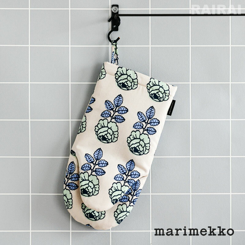 マリメッコ オーブンミトン ヴィヒキルース コットン グリーン アジア限定 marimekko Vihkiruusu ライトグリーン×コットン おしゃれ 大人気のサムネイル