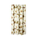 マリメッコ シャワーカーテン 180x200cm ウニッコ グリーンアンバー×クリーム marimekko Unikko おしゃれ かわいい 人気 送料無料