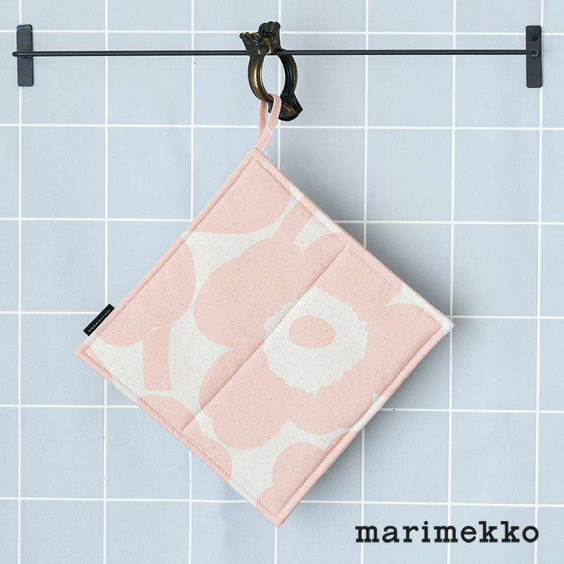 マリメッコ ポットホルダー ピエニ ウニッコ ピンク×コットン marimekko Pieni Unikko おしゃれ かわいい 大人気 コットン×ピーチのサムネイル
