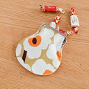 マリメッコ ピエニ がま口ポーチ ミニ ウニッコ イエロー×ホワイト×オレンジ marimekko Mini Unikko Pieni Kukkaro おしゃれ かわいい 人気 送料無料