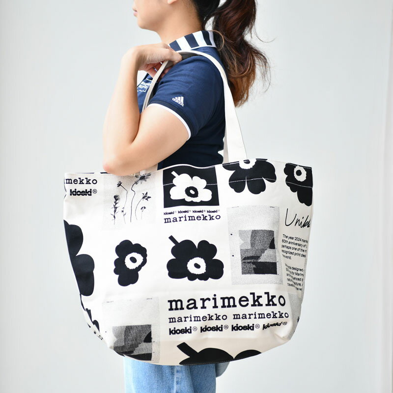 【セール40%OFF】 マリメッコ トートバッグ ピエニ ウニッコ ペルスカッシ ベージュ×レッド marimekko Pieni Unikko Peruskassi おしゃれ 送料無料のサムネイル