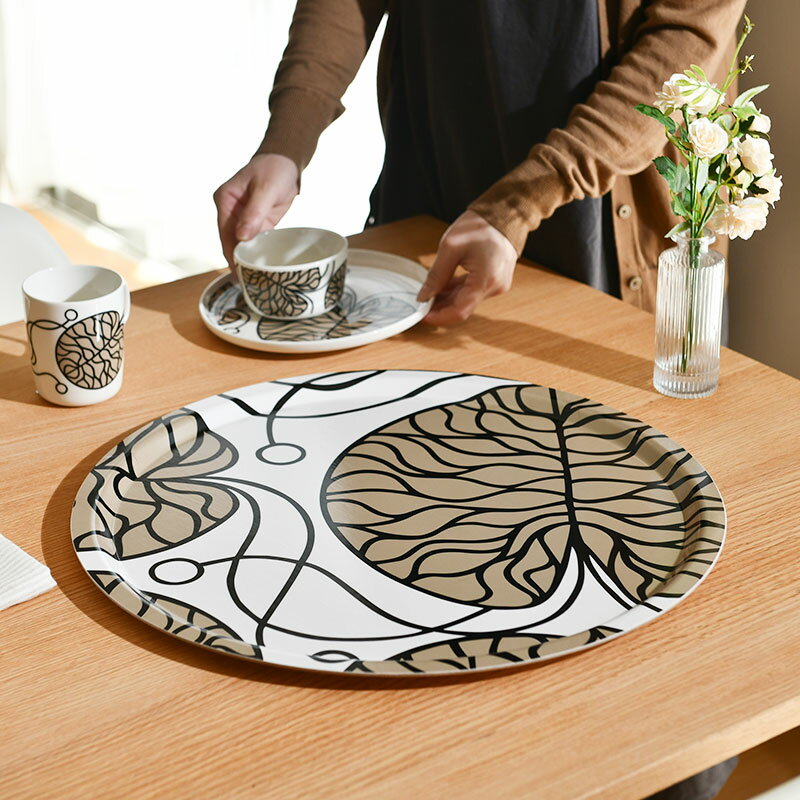マリメッコ トレイ 46cm ボットナ ベージュ marimekko Bottna 丸 マリメッコ トレイ 46cm ボットナ ベージュ marimekko Bottna 丸