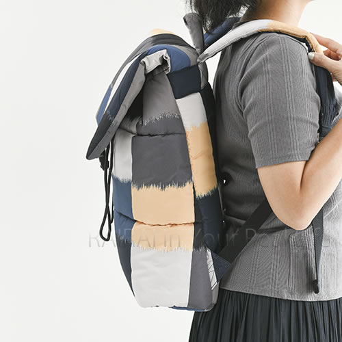 マリメッコ バックパック オストヤッキワルヴァ ブラック×グレー×ベージュ (10) marimekko OSTJAKKI WALVA [49439] _dp10