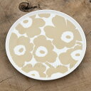 【セール40%OFF】 マリメッコ プレート 25cm ウニッコ ホワイト×ベージュ marimekko UNIKKO お皿 _ss03