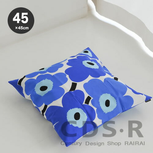 マリメッコ クッションカバー 45cm×45cm ピエニウニッコ ホワイト×ブルー 日本限定 marimekko PIENI UNIKKO