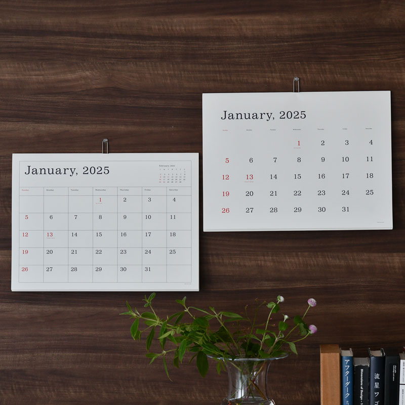 葛西薫 カレンダー 2025 壁掛け アンドー ギャラリー KASAI KAORU ANDO GALLERY