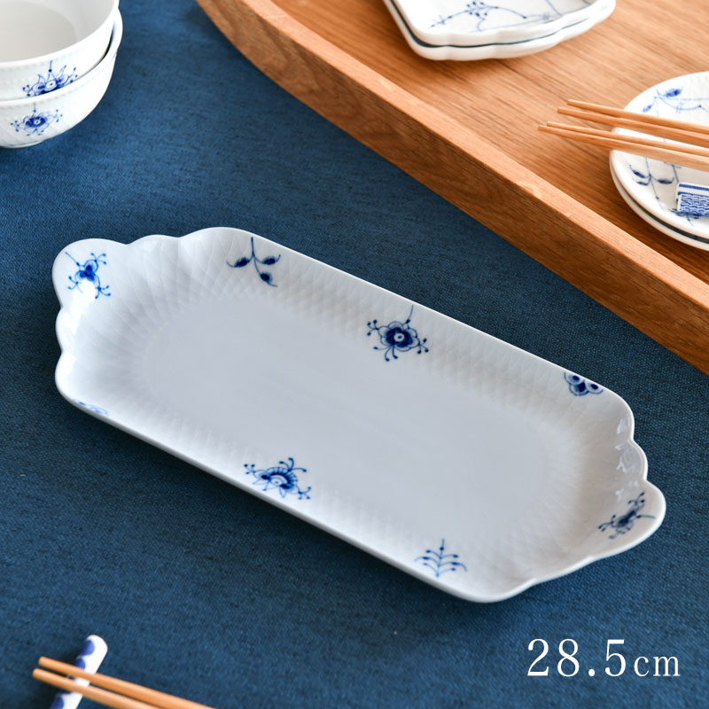 ロイヤル コペンハーゲン トレイ 28.5cm ブルーパルメッテ ブロッサム ROYAL COPENHAGEN Blue Palmette Blossom 送料無料