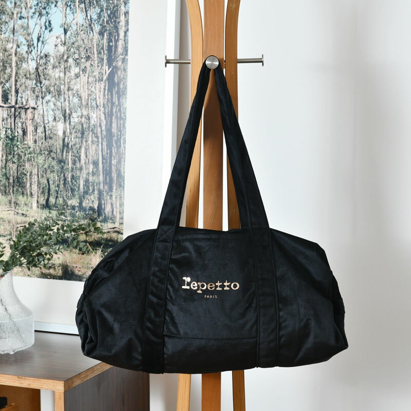 レペット ダッフルバッグ L ベルベット ブラック 黒 repetto DUFFLE BAG Noir Lサイズ ビッグ おしゃれ 送料無料