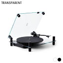 トランスペアレント ターンテーブル レコードプレーヤー ブラック ホワイト TRANSPARENT Turntable Bluetoothターンテーブル Black White 送料無料