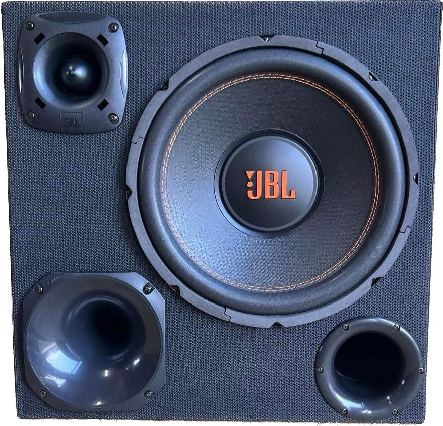 JBL バスレフ 3WAY ボックス　トランクオーディオ12インチサブウーファー　外向きカーオーディオ