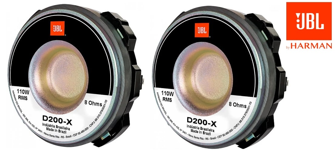 楽天CDS CAR SHOP 楽天市場店新商品！2個セット JBL D200X ホーンドライバー 1インチ フェノリック 8Ω 110Watts カーオーディオ カースピーカー