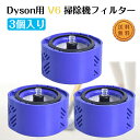 【7%OFFクーポン&全商品5倍ポイント】 【花粉症対策】 【ダイソン対応】 掃除機用フィルター ポストモーターフィルター V6 と互換性のある Hepa Po...